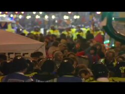 G20 Climate Camp protest in Central London Stock Footage