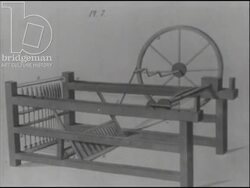 Textile production and the Industrial Revolution. 1942 Stock Footage