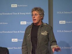 EVENT CAPSULE CHYRON: The UCLA Daltrey/Townshend Teen And Young Adult Cancer Program Dedication, Los Angeles, CA, United States, 11/4/11 Stock Footage