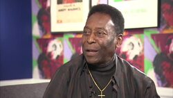 Pele Talks About His Health and Art Exhibition News Clip
