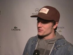 Josh Hutcherson at GQ, Lacoste and Mercedes-Benz Celebrate the Super Bowl in New Orleans with Special Musical Performance by Lil Wayne Stock Footage