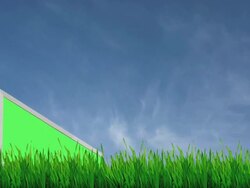 Chromakey Billboard Stock Footage