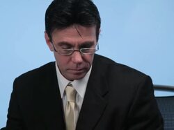 Businessman, business, office, laptop, computer Stock Footage