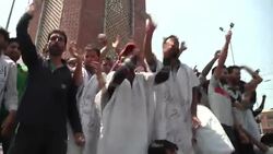 Police in Indian-controlled Kashmir use water cannons to disperse protesters News Clip