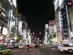 Shinjuku Kabukicho at night in japan Stock Footage