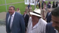 CLEAN : Football: Depardieu arrives in city of Saransk News Clip