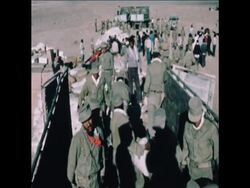 SYND 22 9 78 IRANIAN FORCES FLY IN RELEIF TO TABAS EARTHQUAKE ZONE News Clip