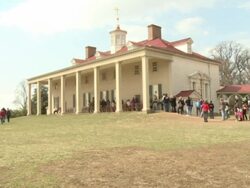 Riverside view of Mount Vernon estate, George Washington's home Stock Footage