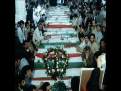 SYND 20/5/80 FUNERAL OF IRANIAN SOLDIERS KILLED IN ANTI-KURDISH BATTLES News Clip
