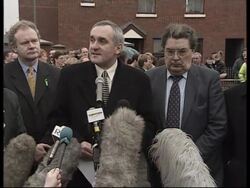 N. IRELAND: IRISH PRIME MINISTER AHERN LAYS WREATH AT MEMORIAL (2) Instructional Video