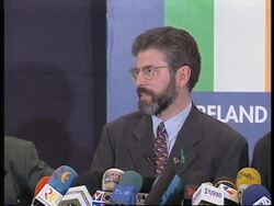SPAIN: IRISH SINN FEIN LEADER ADAMS MEETS POLITICAL LEADERS News Clip