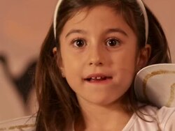 HD: Little Princess Eating Halloween Candy Stock Footage