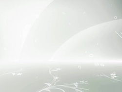 Animated Flower Background (Silver/White) - Loop Stock Footage