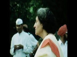 SYND 7 7 75 INDIAN FARMERS MEET MRS GHANDI Instructional Video