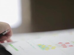 Little Girl Reads a Book Stock Footage