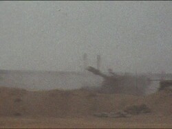 Amateur Vietnam Marine Footage of Tank Firing Rounds Stock Footage