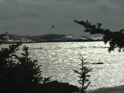 Glissening Peggys Cove Stock Footage