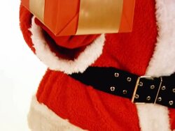 HD: Santa Claus gift Stock Footage