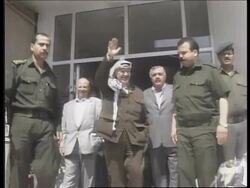 WEST BANK: YASSER ARAFAT CELEBRATES HIS 70TH BIRTHDAY News Clip