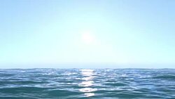 calm ocean blue morning Stock Footage