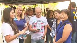 Bill Clinton fills in for Hillary at a rally in Nevada, whilst she recovers from illness News Clip