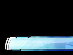 Vibrant Circles Lower Third - Blue (withAlphaTrack) Full HD Stock Footage