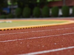 run on curve line Stock Footage