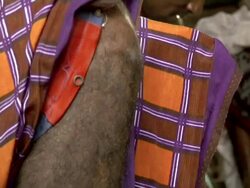 Man usin bellows Stock Footage