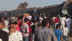 At least 36 dead in head on train crash in Egypt News Clip