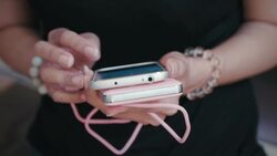 Women chatting on mobile phone Stock Footage