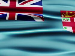 Flag of Fiji Stock Footage