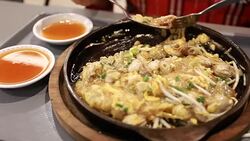 Oysters fried Stock Footage