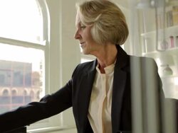 Office senior woman flare  PR BS DE CM Stock Footage