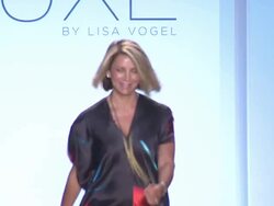 Lisa Vogel walks the runway during the Luxe by Lisa Vogel swimwear 2012 show Stock Footage
