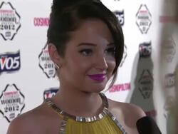 Tulisa Contostavlos at Cosmo Woman of the Year Awards 2012 at Victoria & Albert Museum on October 30, 2012 in London, England.  Stock Footage