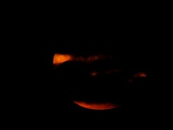 CU AERIAL View of clouds moving over moon / Johannesburg, Gauteng, South Africa Stock Footage