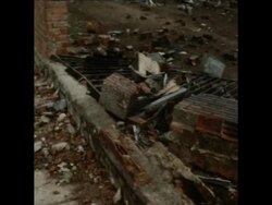 UPITN 18 10 76 WRECKAGE OF CRASHED PLANE IN CENTRE OF SANTA CRUZ IN BOLIVIA News Clip