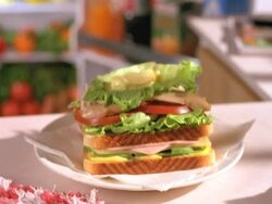 sandwich made.  armandose Stock Footage
