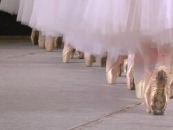 ballet company in the pointe Stock Footage