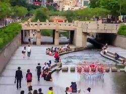 Traveling In Seoul City Hyperlapse Stock Footage