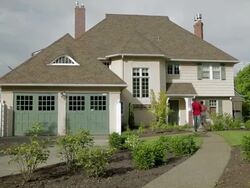 MS Couple entering their new home / Portland, Oregon, United States  Stock Footage