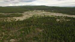 Aerial Wyoming Yellowstone National Park Stock Footage
