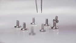 Picking a screw. Stock Footage