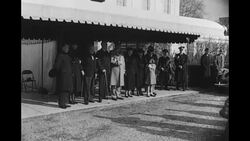 Winston Churchill attends church on Christmas Day with Franklin and Eleanor Roosevelt during his 1941 visit to Washington, DC News Clip