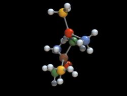 Molecule Model Rotating Stock Footage