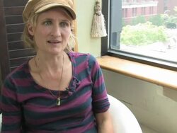 Jill Sobule Interview (clip 8) Stock Footage