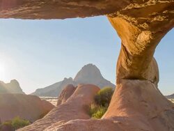DS Spitzkoppe In The Afternoon Sunlight Stock Footage