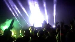 Concert crowd partying, 4k. Stock Footage
