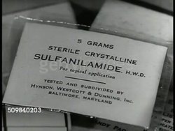 US Navy H.P. bottled sulfa drugs Instructional Video