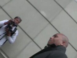 Antonio Pierce greets fans at Staples Center in Lo Stock Footage